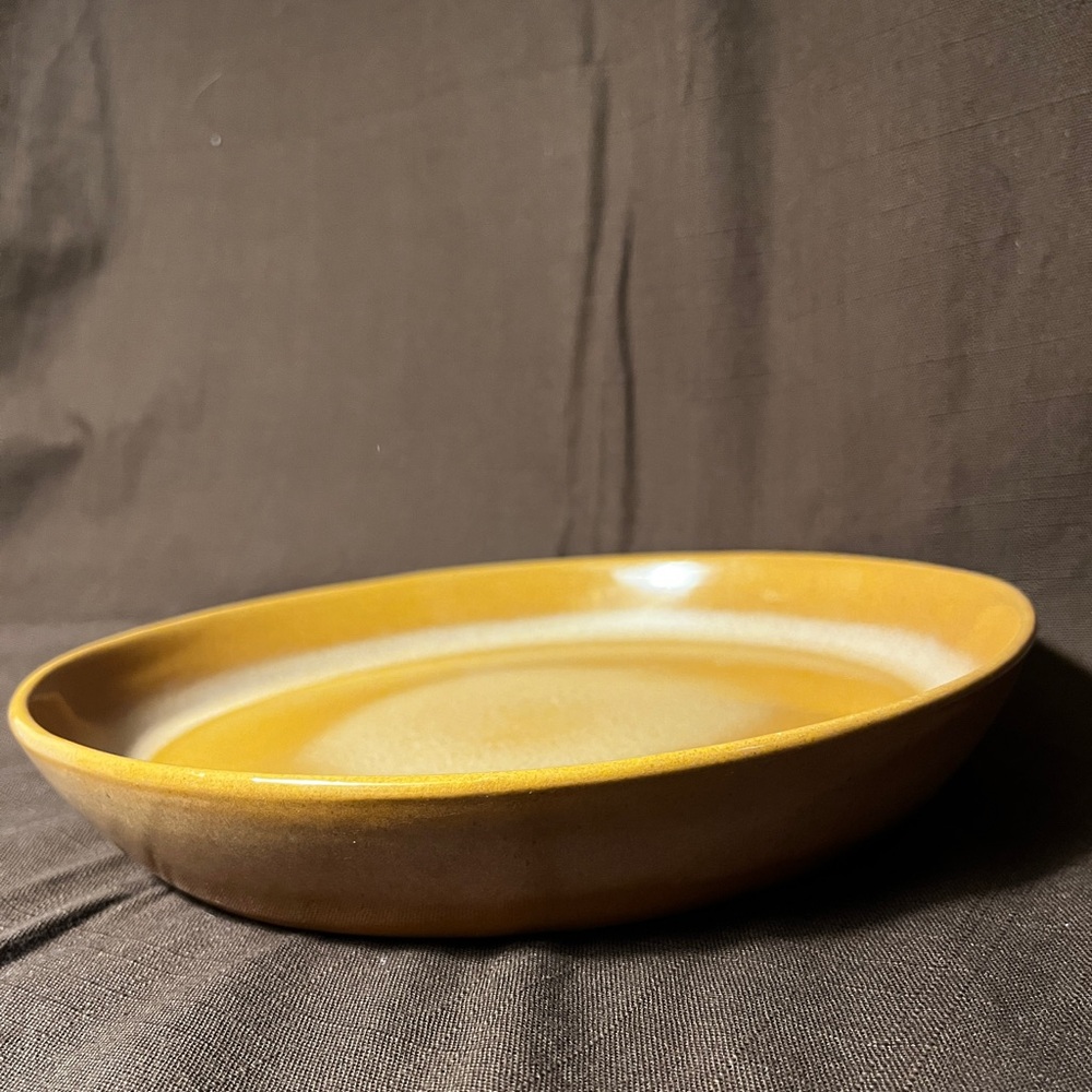 Frankoma Tan Ceramic Oval Dish